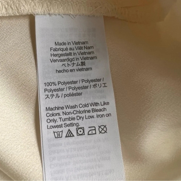 J.Crew Women’s Puff Sleeve Ivory Satin Crepe Blouse Small Petite Office Workwear - Picture 6 of 10